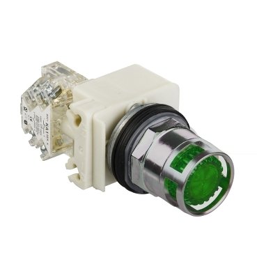 [Imagem BOTÃO 30MM METÁLICO LUMINOSO GUARDA ALTA LED 9001K3L35LGGH5 SCHNEIDER]