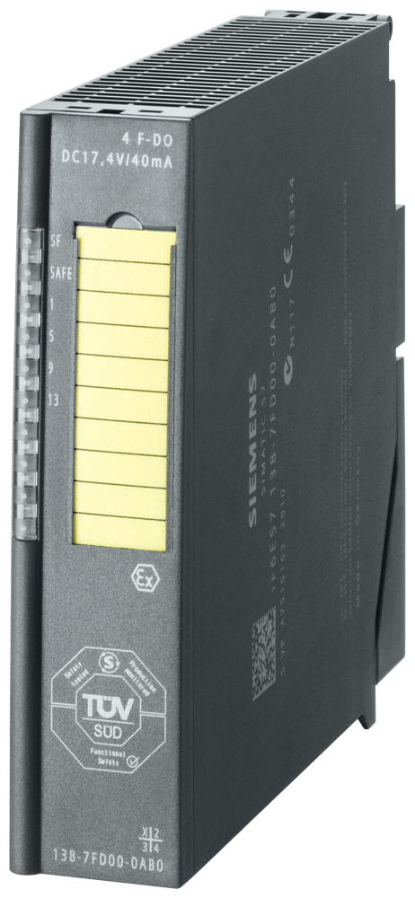 [Imagem MODULO I/O DIGITAL 4DO F ET200ISP 6ES71387FD000AB0 SIEMENS]