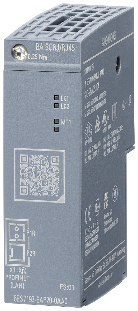 [Imagem ET200SP: BA 2X SCRJ/RJ45, PROFINET 6ES71936AP200AA0 SIEMENS]