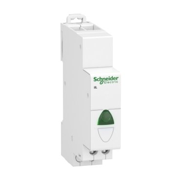 [Imagem SINALIZADOR MODULAR LUMINOSO ACTI9 IIL SIMPLES VERDE 110 230V A9E18321 SCHNEIDER]