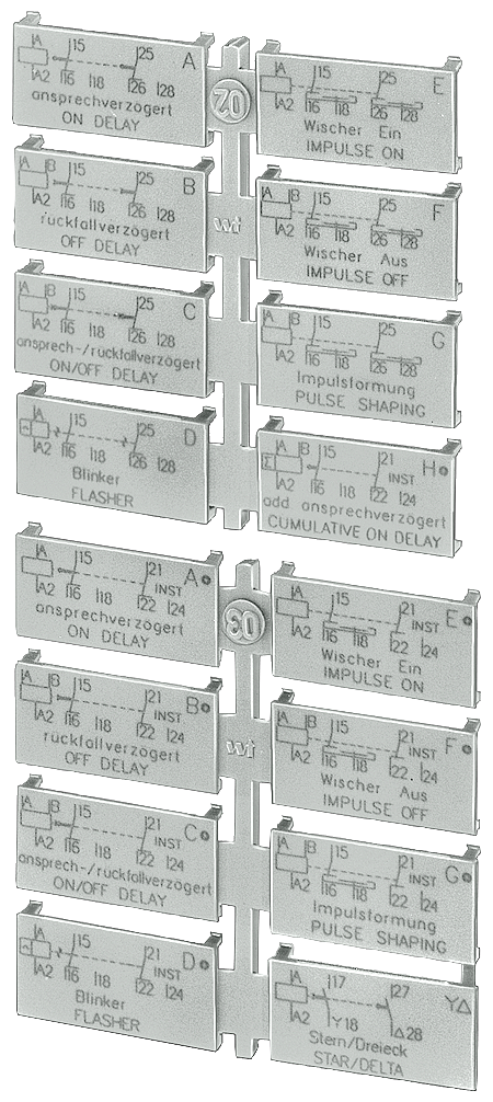 COBERTURA APTA PARA SELAGEM PARA APARELHOS COM 1 OU 2 INVERSORES 3RP19020B SIEMENS