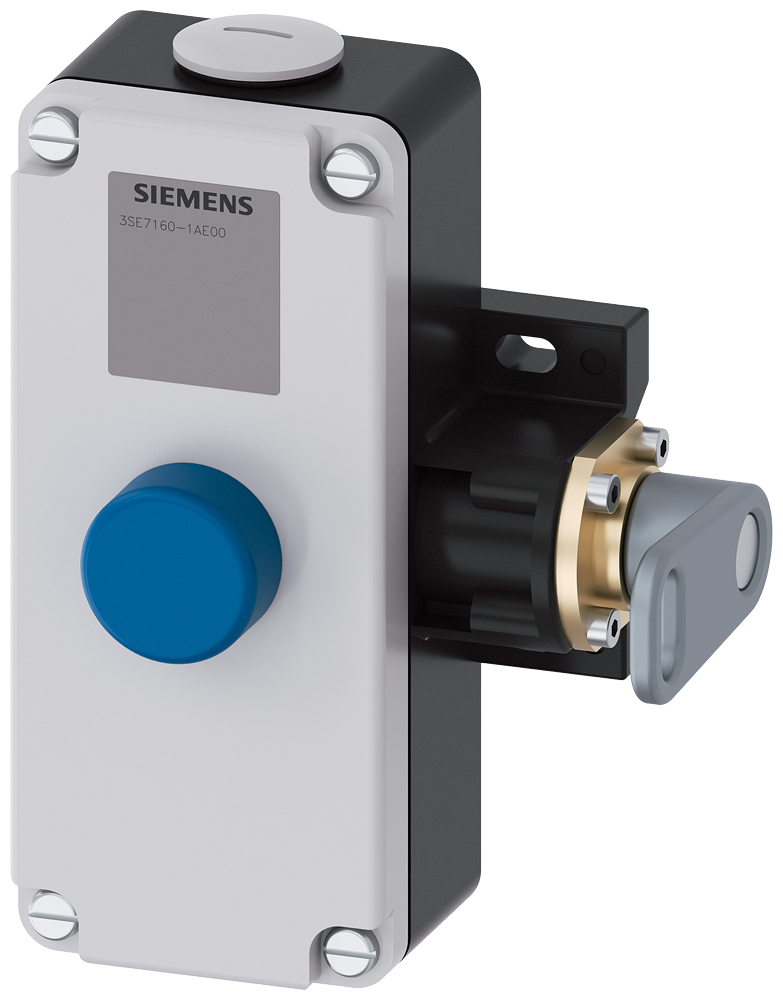 [Imagem CHAVE EMERGÊNCIA CABO/BOTÃO CABO 100M 6A 400V 2NA+2NF 3SE71601AE00 SIEMENS]