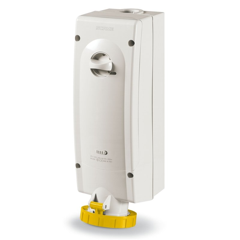 [Imagem do produto TOMADA 2 3P+N 63A 4H IP67 SEM FUSÍVEL 561.6379 SCAME]