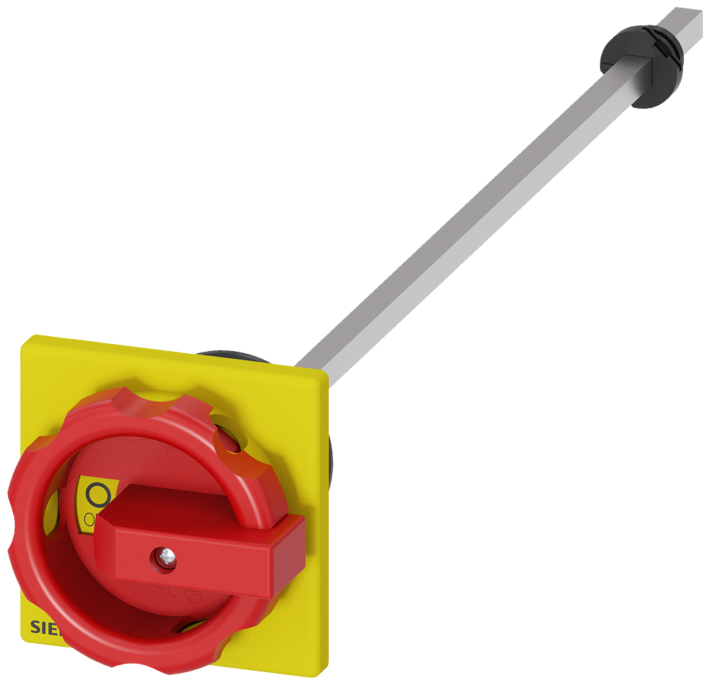 [Imagem do produto ACIONAMENTO GIRATÓRIO DO ACOPLAMENTO DA PORTA, VERMELHO/AMARELO 66X66 MM, FIX 3LD93443CA SIEMENS]