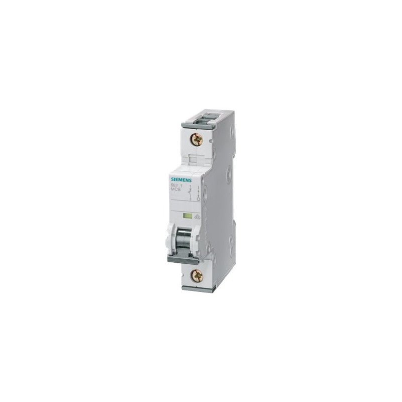 [Imagem do produto DISJUNTOR MINI MONOPOLAR 8A 250/440VCA CURVA C 25KA 5SY81087 SIEMENS]