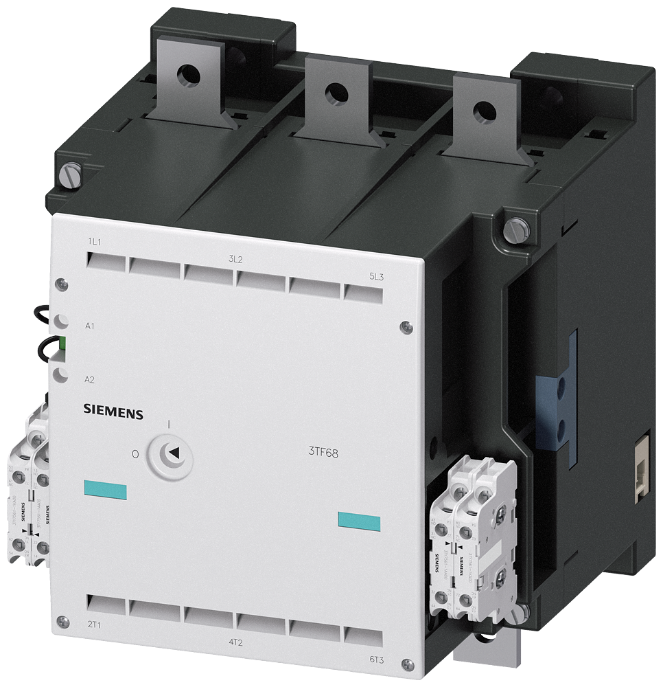 CONTATOR TAM. 14 DE 3 POLOS AC-3 335KW 400/380V (1000V) (4NO+4NC) 3TF68448CQ7 SIEMENS