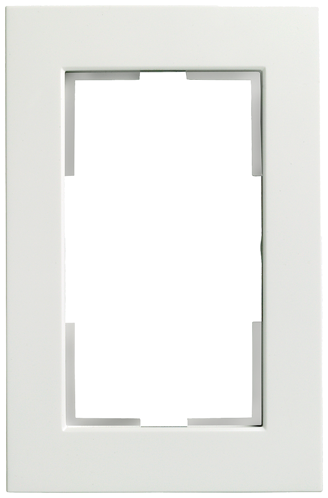 MOLDURA MIRO PLÁSTICO TITÂNIO BRANCO 2X PARA TOMADA DUPLA 5TG11160 SIEMENS