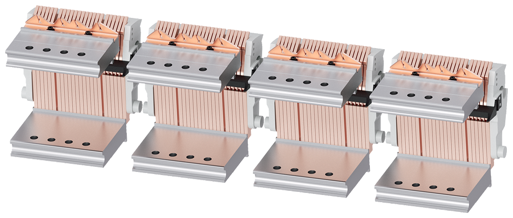 4 CONTATOS PRINCIPAIS PARA INTERRUPTORES DE 4 POLOS TAMANHO 3 CAPACIDADE DE 3WA91110AQ70 SIEMENS