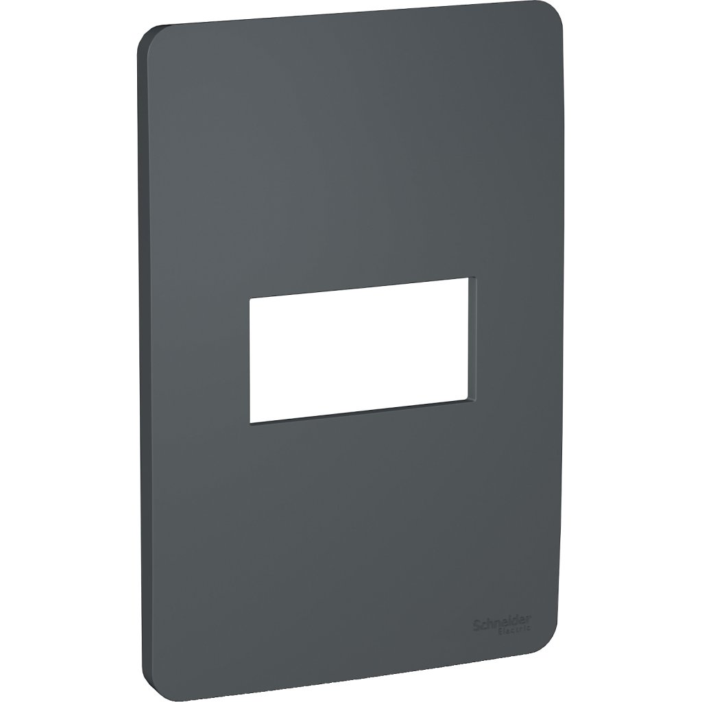 [Imagem PLACA 4X2 1 POSTO STELLAR BLACK (PRETA) ORION S730101294 SCHNEIDER]