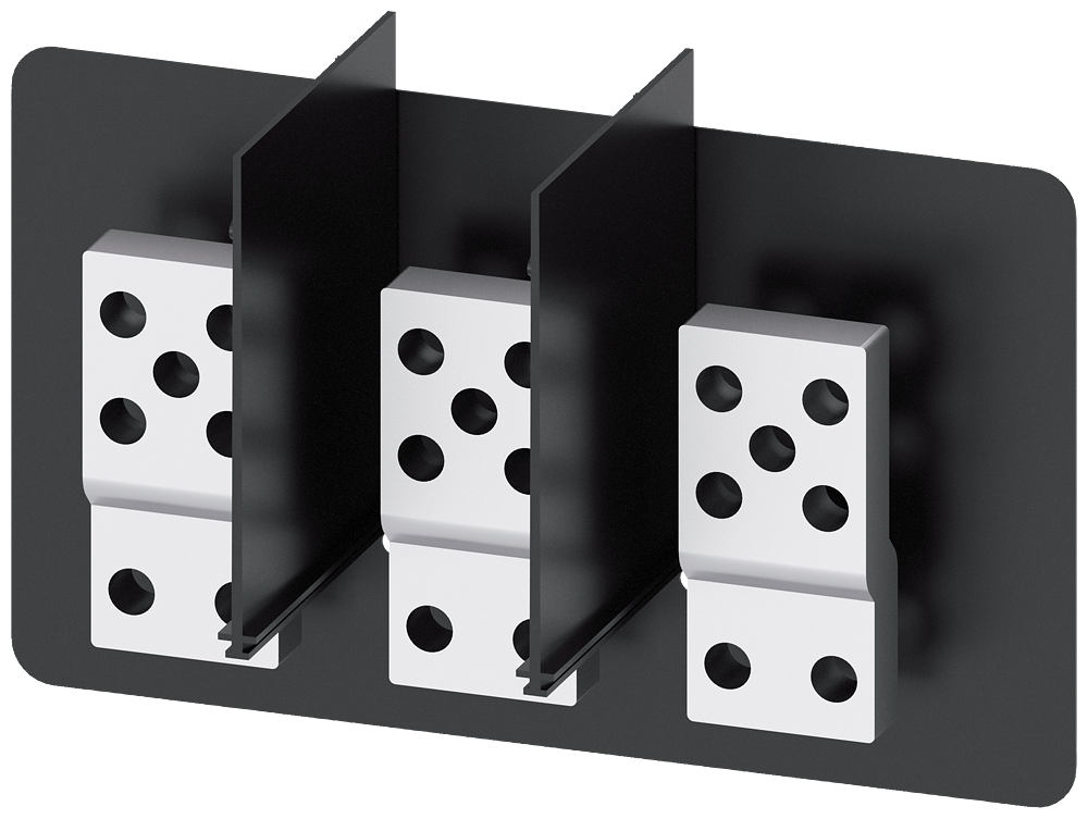 [Imagem LADO FRONTAL, PEÇAS DE CONEXÃO PRINCIPAL PROLONGADAS PARA MONTAR NA CONEXÃO P 3VW90110AL77 SIEMENS]