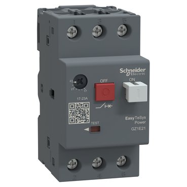 [Imagem do produto DISJUNTOR TERMOMAGNETICO TESYS GZ1E 1723A BOTAO IMPULSAO GZ1E21 SCHNEIDER]