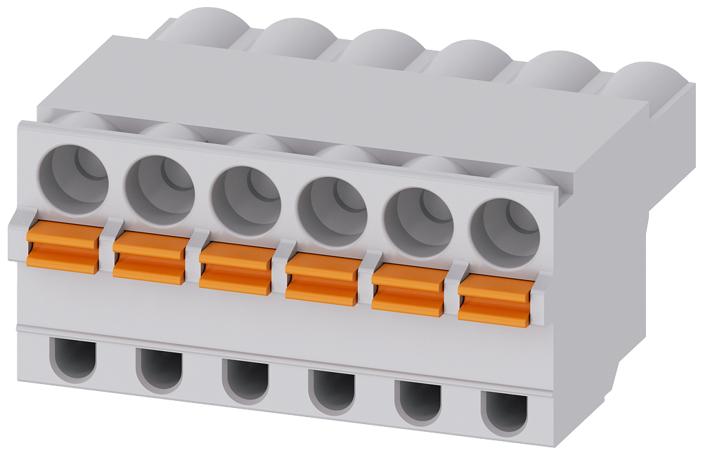 CONECTOR PARA MÓDULO DE INTERFACE DE 6 POLOS TERMINAL DE MOLA 3SU19000KR800AA0 SIEMENS