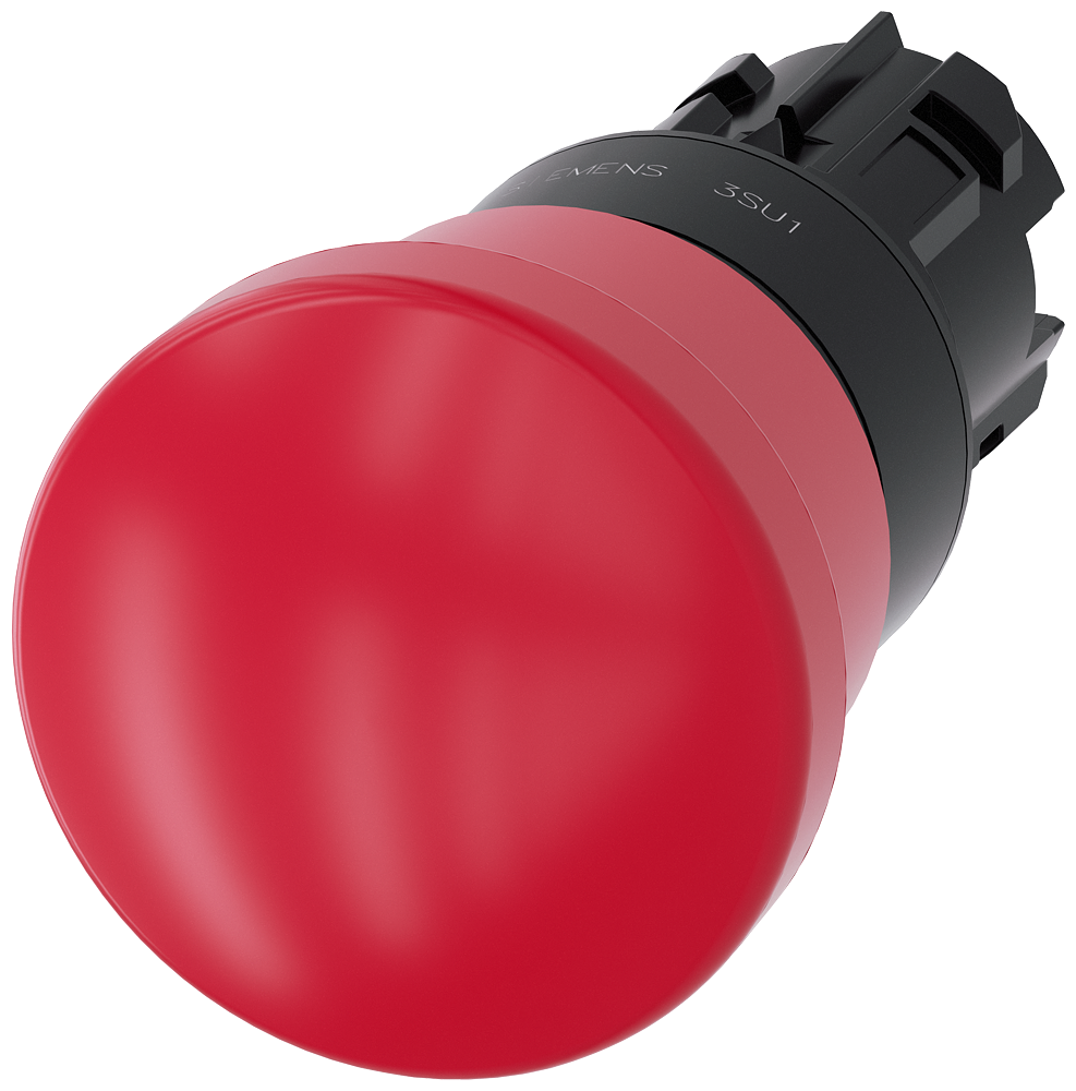 BOTÃO DE PRESSÃO DE PARADA DE EMERGÊNCIA EM FORMA DE COGUMELO 22 MM REDONDO 3SU10001HA200AA0-ZY11 SIEMENS