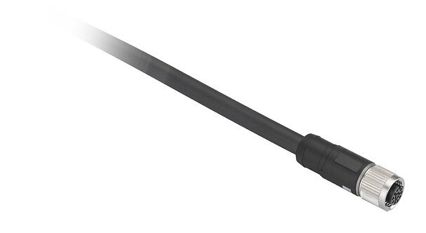 [Imagem CABO PUR 10M COM CONECTOR RET M12-8P  XZCP29P12L10 TELEMECANIQUE]