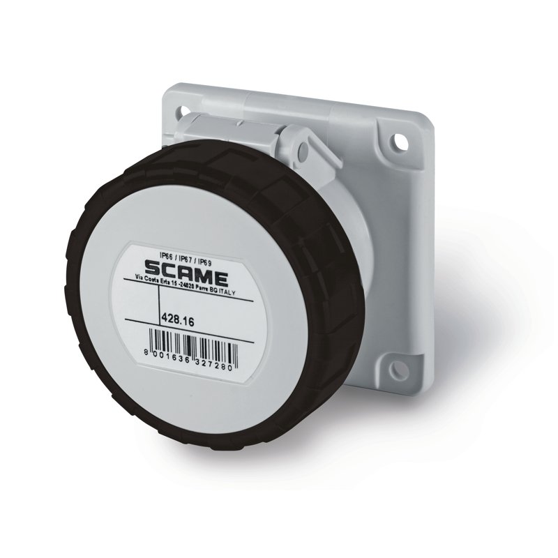 [Imagem do produto TOMADA DE EMBUTIR IP66/IP67 3P+N+T 16A 5H 428.16677 SCAME]