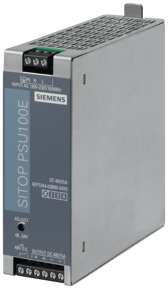 FONTE DE ALIMENTAÇÃO DE CORRENTE SIPLUS PS PSU100E MONOFÁSICA 48 V CC/5 A 6AG13440SB007AY0 SIEMENS