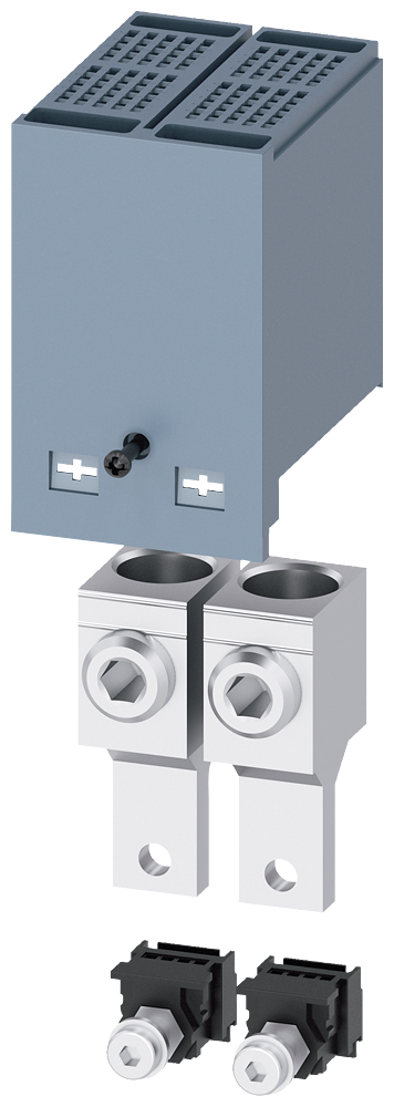 [Imagem TERMINAL PARA CONDUTOR DE SEÇÃO CIRCULAR GRANDE 2 PEÇAS ACESSÓRIOS PARA: 3VA1 3VA91120JJ12 SIEMENS]