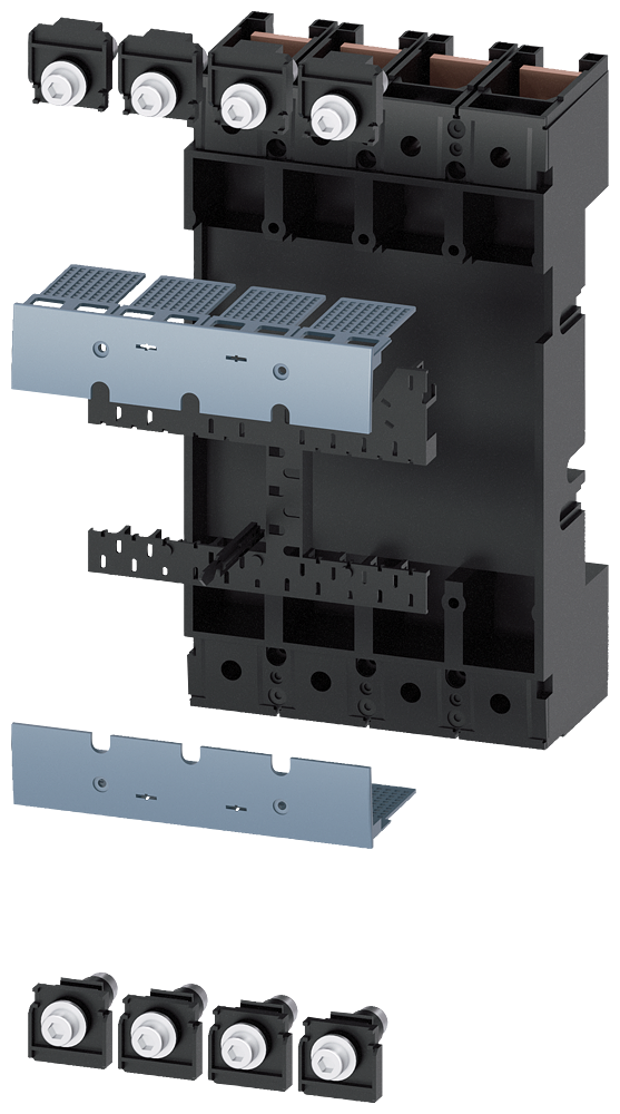 UNIDADE DE CONEXÃO CONJUNTO DE MONTAGEM COMPLETO PARA DISJUNTOR DE 4 POLOS 3 3VA93440KP00 SIEMENS