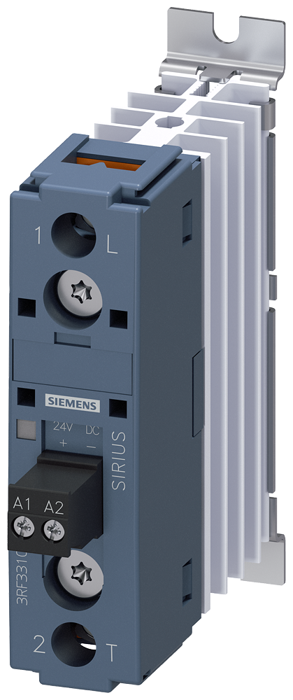 CONTATOR A SEMICONDUTOR DE 1 POLO CA 15/6 A/40 ºC 24-230 V/CC 24 V COM LIGA 3RF33101BA02 SIEMENS