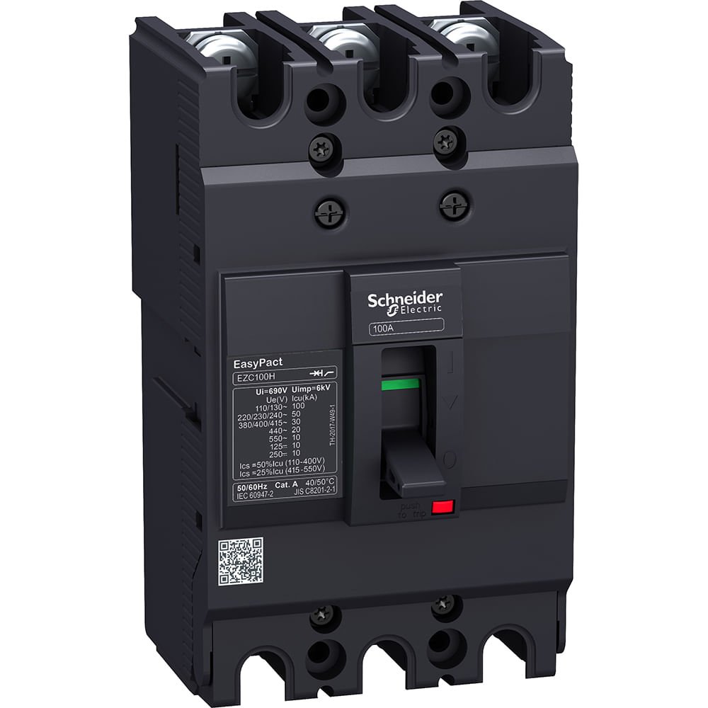 [Imagem DISJUNTOR CAIXA MOLDADA 50A 3P EZC100H EZC100H3050 SCHNEIDER]