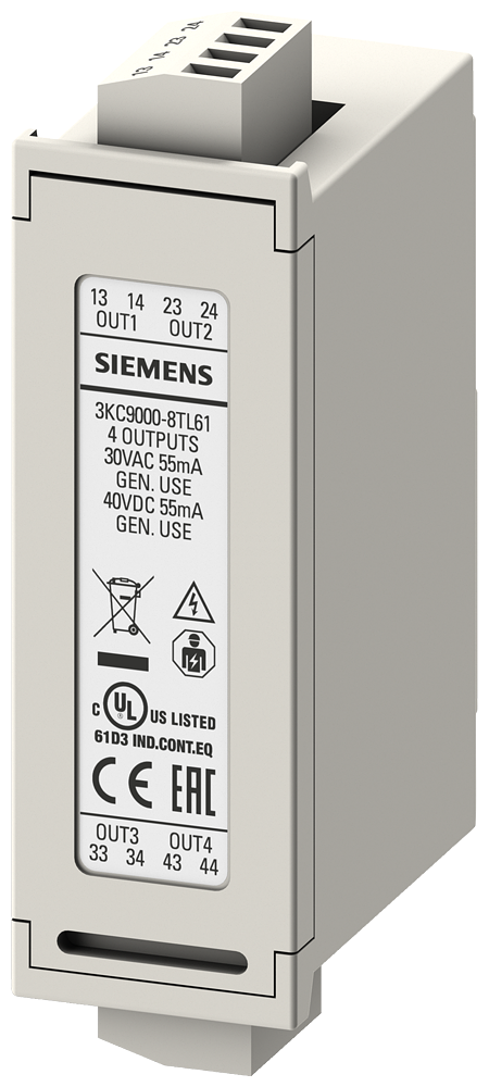 MÓDULO DE EXPANSÃO 4DO SSR ACESSÓRIOS PARA ATC6300 E ATC6500; ENCAIXÁVEL IS 3KC90008TL61 SIEMENS
