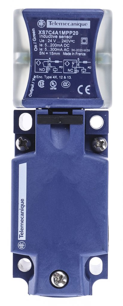 [Imagem SENSOR INDUTIVO RETANG 24-240V TELEMECANIQUE XS7C4A1MPP20]