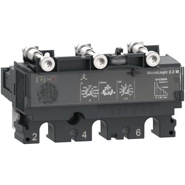 [Imagem do produto DISPARADOR NSX160 MICROLOGIC 2.2M 150A 3 C1632M150 SCHNEIDER]