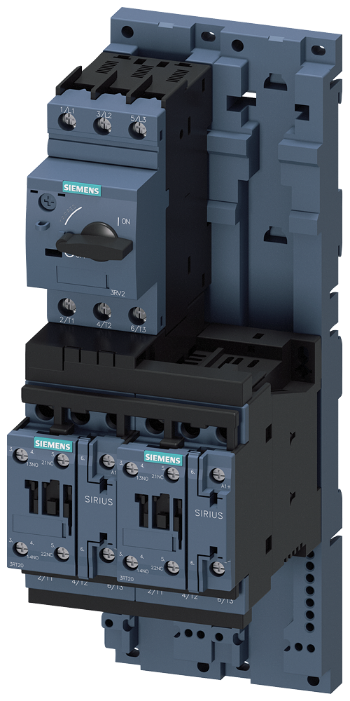 CHAVE DE PARTIDA MOTOR DE PARTIDA REVERSÍVEL S0 13-20 A DC 24 V 1 3RA22204BB270BB4 SIEMENS