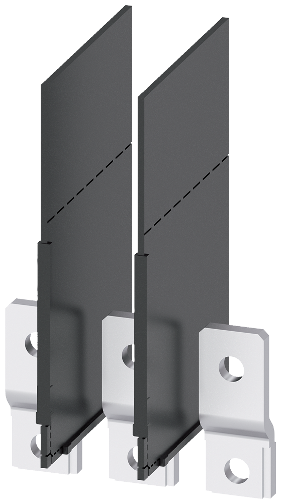 [Imagem EXTENSÃO DA LIGAÇÃO LADO FRONTAL 3 PEÇAS ACESSÓRIOS PARA: 3VA10/11 3VA91530QB00 SIEMENS]