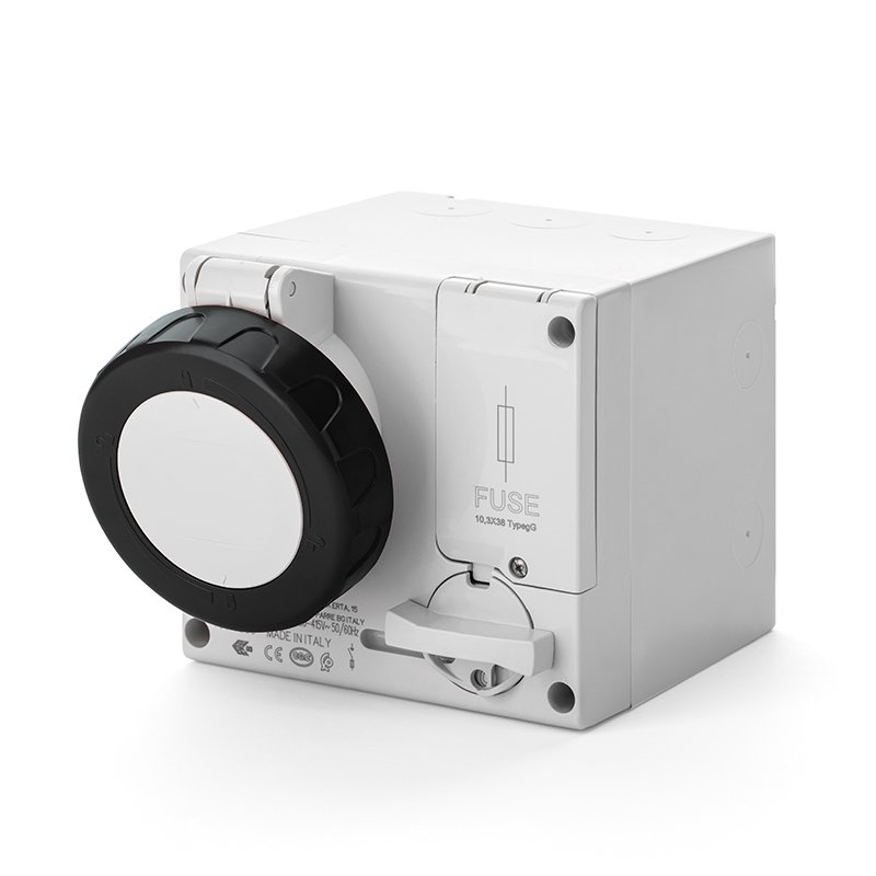 [Imagem do produto TOMADA DE EMBUTIR INTERTRAVAMENTO 16A 3P+N+T 5H IP66/IP67 506.16877 SCAME]