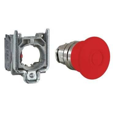 [Imagem BOTÃO 22MM METÁLICO EMERGÊNCIASOCO EMP PUXAR XB4BT43 SCHNEIDER]