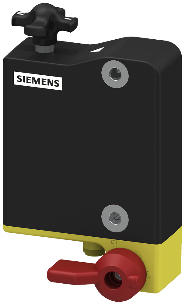 [Imagem do produto INTERRUPTOR DE SEGURANÇA, PLÁSTICO, COM DESBLOQUEIO DE FUGA, ALAVANCAS VERMEL 3SE64151CB01 SIEMENS]