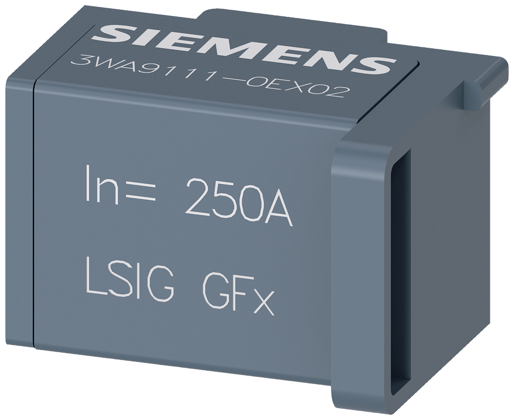 [Imagem MÓDULO DE FUNÇÃO LSIG GFX 250 A PROTEÇÃO BÁSICA LT, ST, INST, GF, 250 A 3WA91110EX02 SIEMENS]