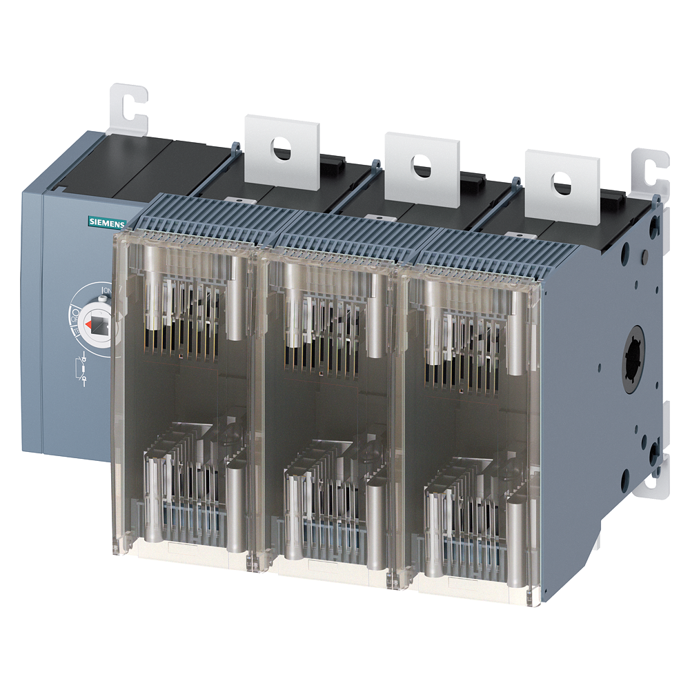 SECCIONADOR DE CORTE EM CARGA COM FUSÍVEL 800A TAM. 5 DE 3 POLOS PARA FUSÍV 3KF53800LF118AA1 SIEMENS