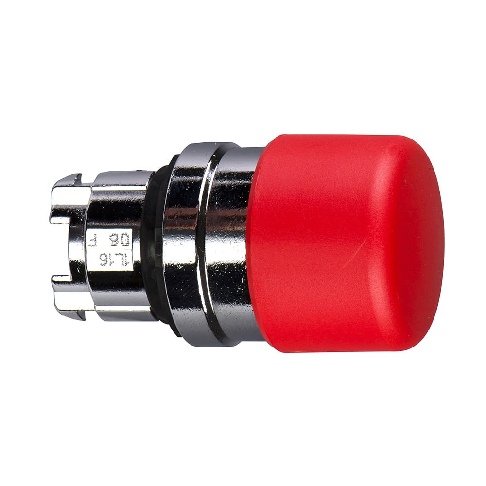 [Imagem CABEÇOTE PARA BOTÃO Ø22MM METÁLICO, RETORNO POR MOLA, COGUMELO Ø30MM, VERMELHO ZB4BC44 SCHNEIDER]