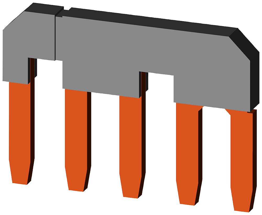 [Imagem CONECTOR EM PARALELO SEM BORNE DE CONEXÃO SEM BORNE DE CONEXÃO, DE 3 POLOS PA 3RT19264BA31 SIEMENS]