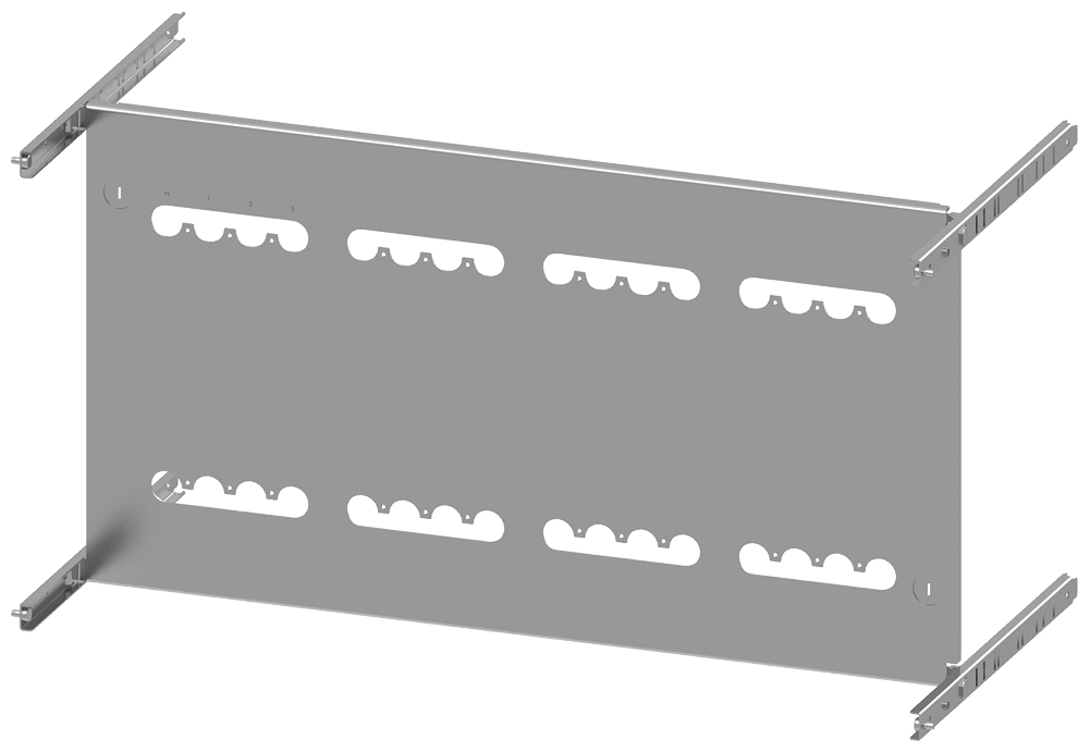 PLACA DE MONTAGEM 3VA20 (100A) DE 4 POLOS BASE PLUG-IN A: 400MM L: 800MM 8PQ60008BA53 SIEMENS