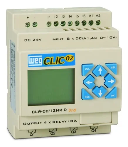 [Imagem RELÉ PROGRAMÁVEL CLW-02/20HR-D 3RD 11268416 CLW0220HRD3RD WEG]