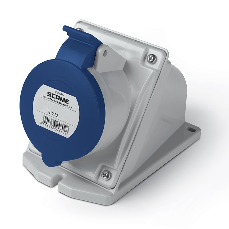 [Imagem do produto TOMADA INDUSTRIAL 2P+T 6H 32A IP44/IP54 512.3253 SCAME]