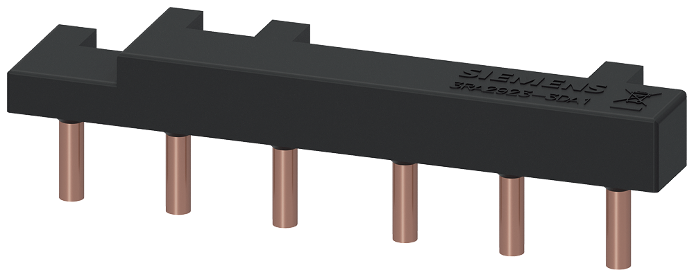 [Imagem do produto ELEMENTO DE CABEAMENTO SUPERIOR PARA COMBINAÇÃO DE CONTATORES S0 SEM DISTÂNCI 3RA29233DA1 SIEMENS]