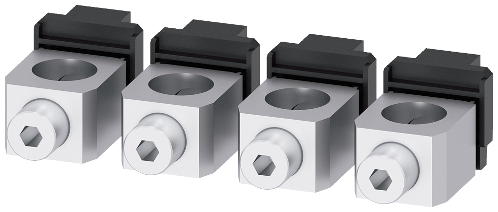 [Imagem BORNE DE CONEXÃO PARA CONDUTOR CIRCULAR TA1.5 1 AWG…600 KCMIL MÁX. 400A CABO ... 3VA93740JB13 SIEMENS]