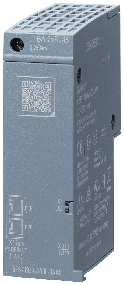 [Imagem SIPLUS ET200SP BA 2X RJ45, PROFINET 6AG11936AR007AA0 SIEMENS]