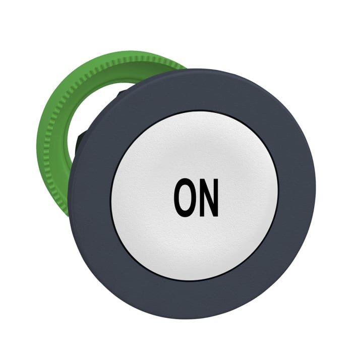 [Imagem CABEÇOTE PARA BOTÃO FACEADO Ø30MM PLÁSTICO RETORNO POR MOLA BRANCO ON ZB5FA141 SCHNEIDER]