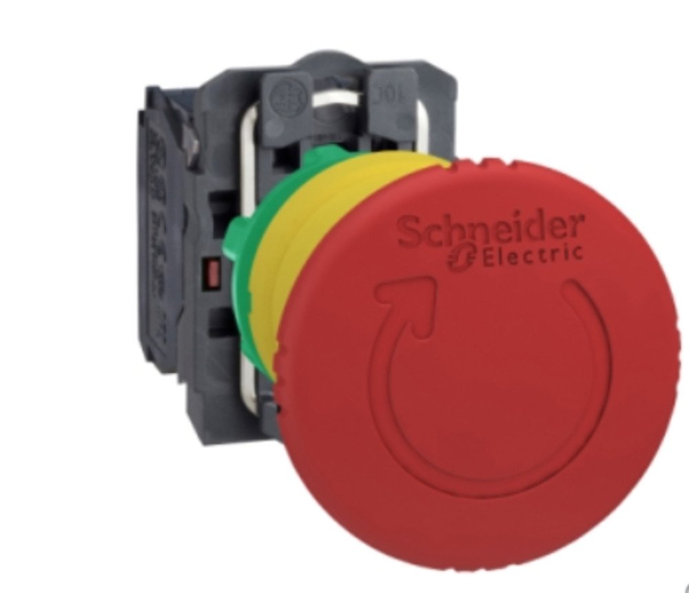 [Imagem BOTÃO 22MM PLÁSTICO  SOCO AÇÃO BRUSCA GIR XB5AS8441 SCHNEIDER]