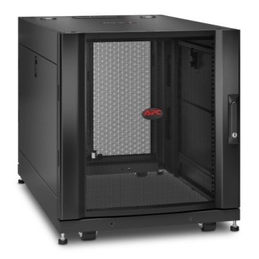 [Imagem APC NETSHELTER SX SERVER RACK ENCLOSURE 12U BLACK 658H X 600W X 900D MM AR3003 SCHNEIDER]