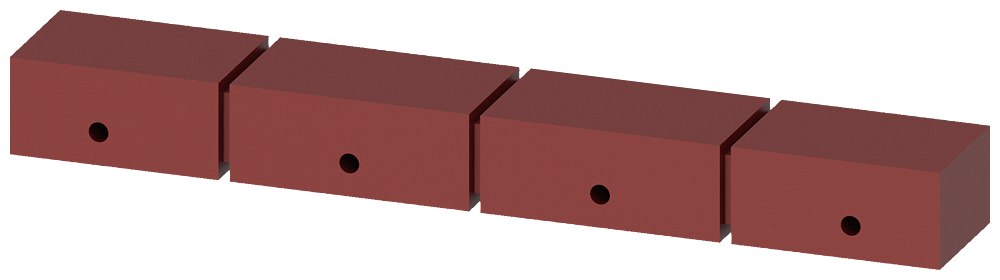 ISOLADOR DE APOIO PARA DIN 43673 CONEXÕES FRONTAIS TAMANHO 1 CONJUNTO PARA 3 3WA91110AN84 SIEMENS