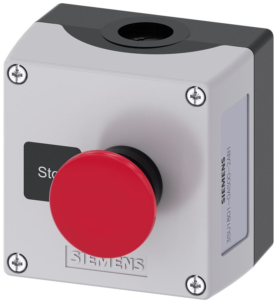 CARCAÇA PARA APARELHO DE COMANDO 22MM REDONDA 3SU18010AS002AB1 SIEMENS