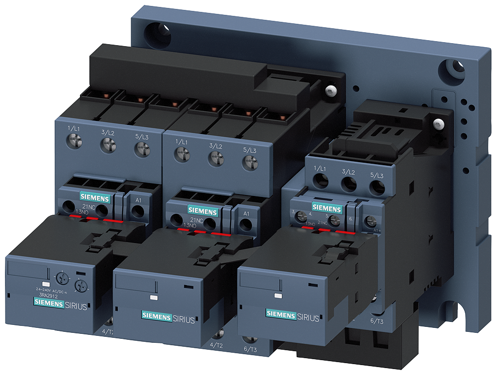 COMBINAÇÃO ESTRELA-TRIÂNGULO AC 3: 37KW/400V 230V CA 3NA+3NF 3RA24358XF321AL2 SIEMENS