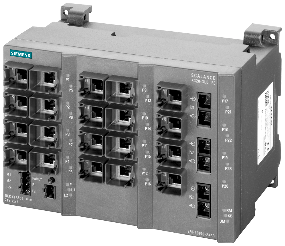 [Imagem do produto SCALANCE X320-3LDFE GERENCIÁVEL PLUS 6GK53203BF002AA3 SIEMENS]