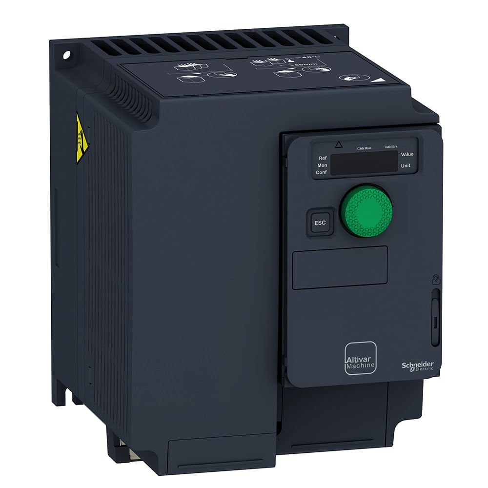 [Imagem INVERSOR DE FREQUÊNCIA TRIFÁSICO 4KW 17.5A 200/240V 50/60HZ ATV320U40M3C SCHNEIDER]